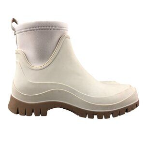 Sam Edelman Women's Size 11M Louisa Cream Rubber Closed Toe Ankle Rain Boots